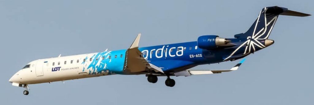 Nordica Plane with cooperation Polskie Linie Lotnicze