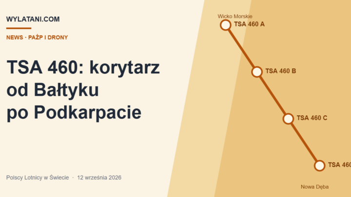 TSA 460: korytarz od Bałtyku po Podkarpacie