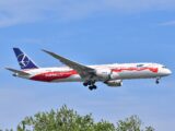 Boeing 787-9 PLL LOT w podejściu do lądowania